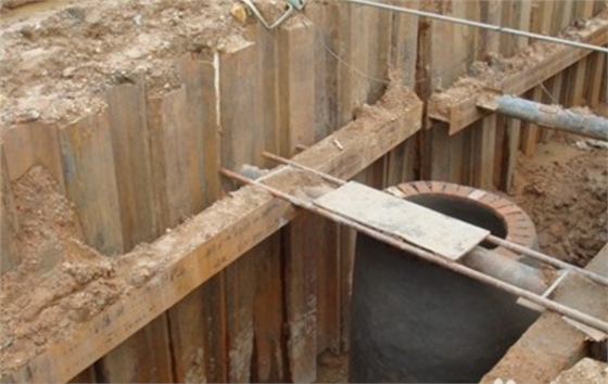 钢板桩打桩注意事项示意图 钢板桩打桩注意事项示意图