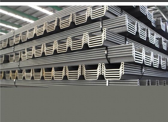 各种规格型号的钢板桩产品细节展示图