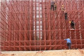 合源碗扣式脚手架施工现场