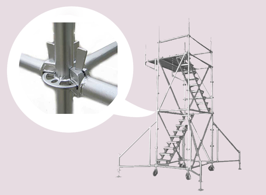 盘扣式脚手架示意图